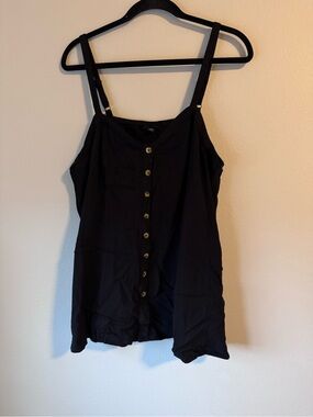 Torrid Black Button-Front Women’s Tank Top